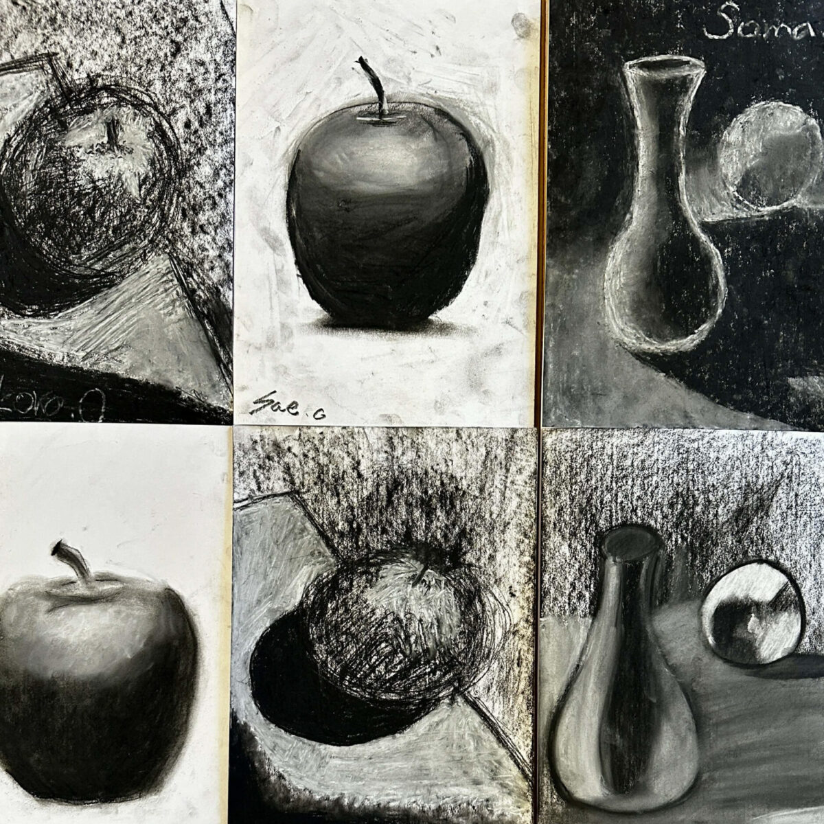 Grade 6 Art-Reduction Drawing 6年生 図工-減法デッサン ｜ News ｜ 都築学園グループ リンデンホール ...